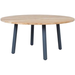 Home4You Table MARLINE D160xH76cm Made of Recycled Teak Wood