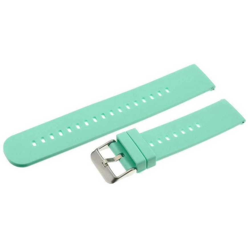 "Pacific U27" rubber watch strap - mint/silver - 22 mm – 3