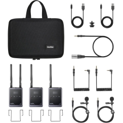 Belaidis mikrofon - Godox WMicS1 Pro Kit 2 96 kanali UHF süsteem