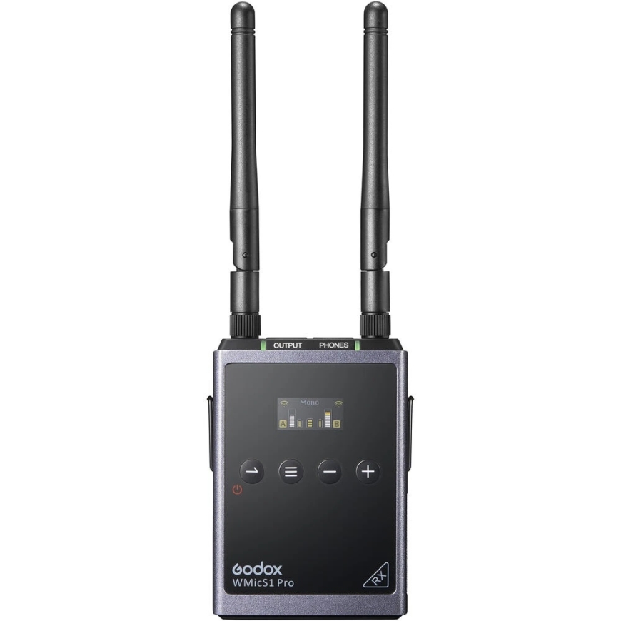 Belaidi mikrofoni - Godox WMicS1 Pro Kit 2, 96 kanavan UHF-järjestelmä – 2