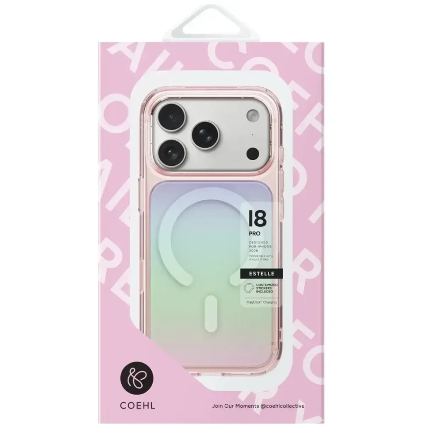 UNIQ Coehl Estelle Case for iPhone 18 Pro Max / 17 Pro Max with Magnetic Charging, Pink – 2
