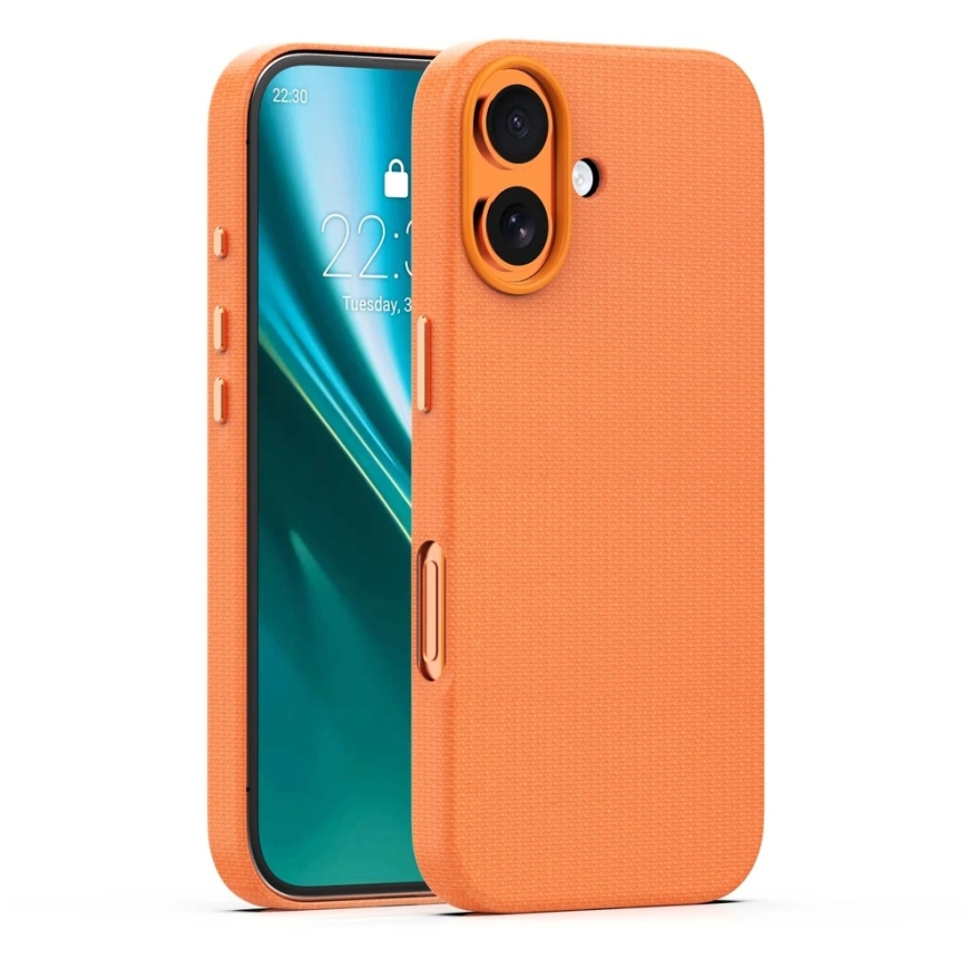 Etteri Elegant Mag dėklas, skirtas iPhone 16 6,1", oranžinis – 2