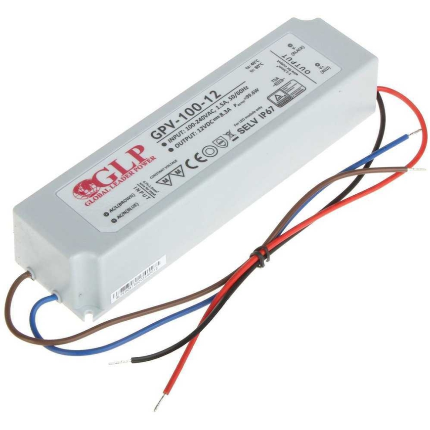 Mpl Power 100W LED Virtalähde GLP 12V IP67 – 4