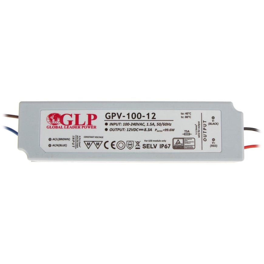 Mpl Power 100W LED maitinimo šaltinis GLP 12V IP67 – 5