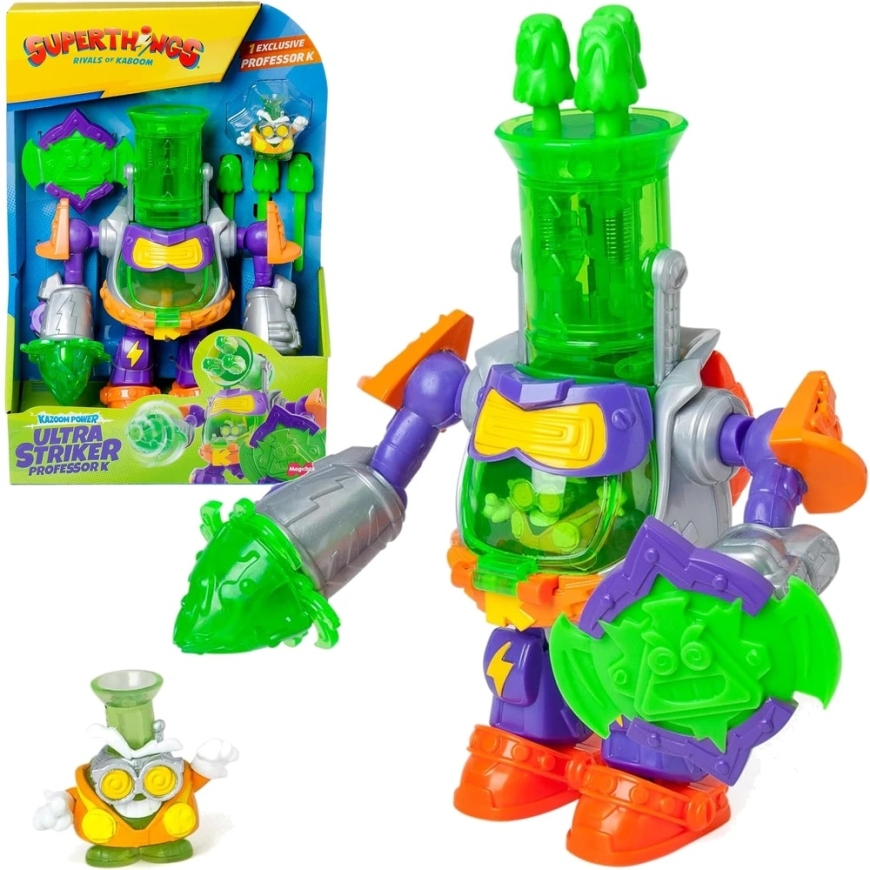SuperZings SuperThings Ultra Striker Profesoriaus K robotas + figūrėlės
