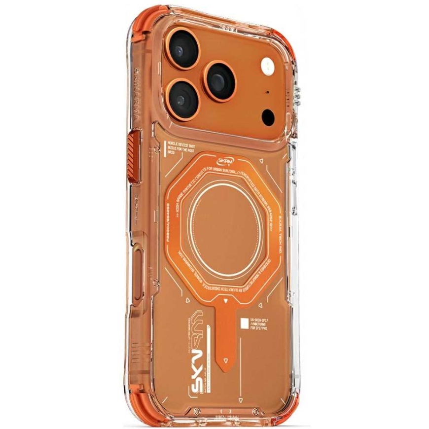 Skinarma Magma Case for iPhone 17 Pro Magnetic Charging Orange