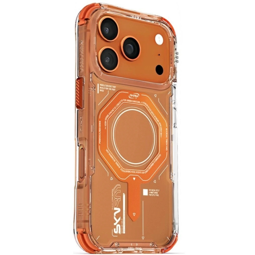 Skinarma Magma Case for iPhone 17 Pro Magnetic Charging Orange – 4