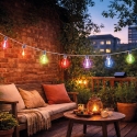 Telforceone "Forever Light" solar-powered LED string lights SUNARI FLS-400, 4 m, 10 bulbs, multicolored Telforceone "Forever Light" solar-powered LED string lights SUNARI FLS-400, 4 m, 10 bulbs, multicolored
