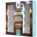 Telforceone "Forever Light" solar-powered LED string lights SUNARI FLS-400, 4 m, 10 bulbs, multicolored Telforceone "Forever Light" solar-powered LED string lights SUNARI FLS-400, 4 m, 10 bulbs, multicolored
