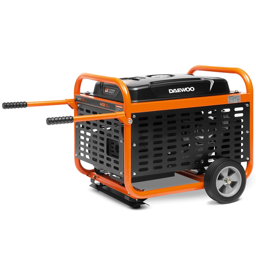 Daewoo GDA 8500E engine-generator 7000 W 30 L Petrol Black, Orange – 2