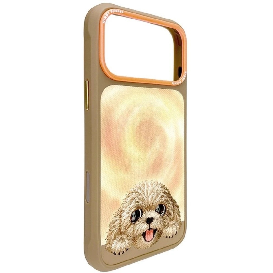 Dēkle NIMMY case BIG EYED LYING TEDDY POODLE saderīgs ar MagSafe iPhone 18 Pro Max/17 Pro Max brūnā krāsā – 2