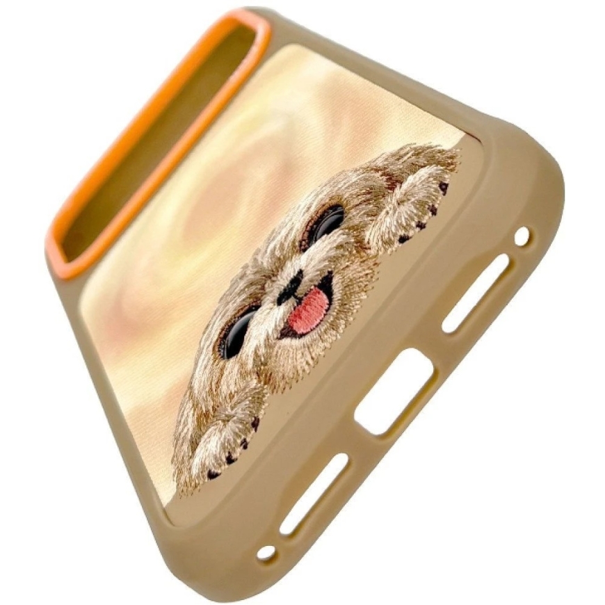 Dēkle NIMMY case BIG EYED LYING TEDDY POODLE saderīgs ar MagSafe iPhone 18 Pro Max/17 Pro Max brūnā krāsā – 4