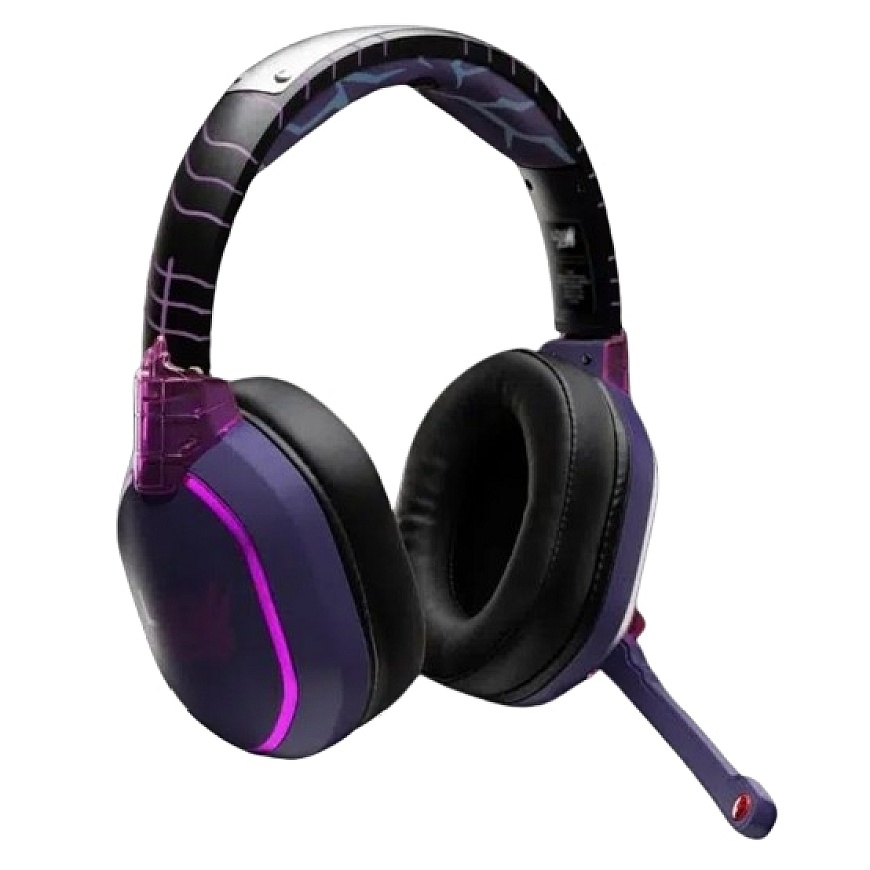 Lexip Sasuke Revenge Austiņas Vadu & Bezvadu Speļu Bluetooth Melns, Lillā