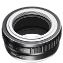 Objektyva adapteris - K&F Concept M42 bajonets uz Sony E-mount misiņš Objektyva adapteris - K&F Concept M42 bajonets uz Sony E-mount misiņš