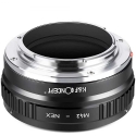 Objektyva adapteris - K&F Concept M42 bajonets uz Sony E-mount misiņš Objektyva adapteris - K&F Concept M42 bajonets uz Sony E-mount misiņš