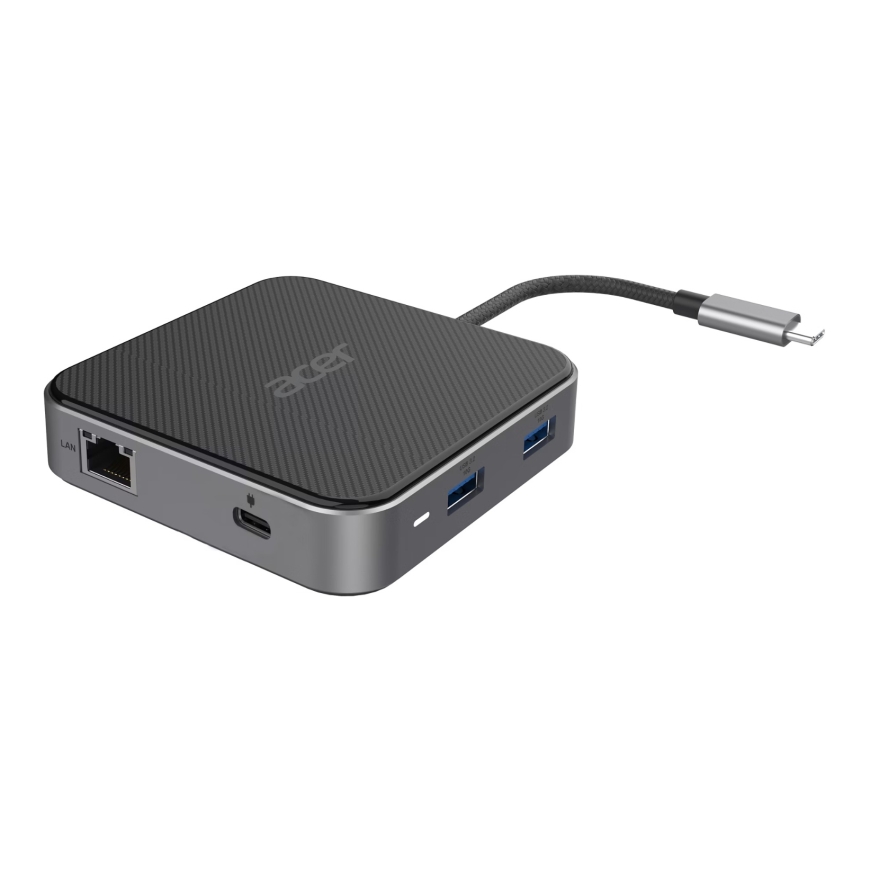 Acer 7-in-1 USB 4 Dongle Vadu USB4 Melns, Sudrabs – 3