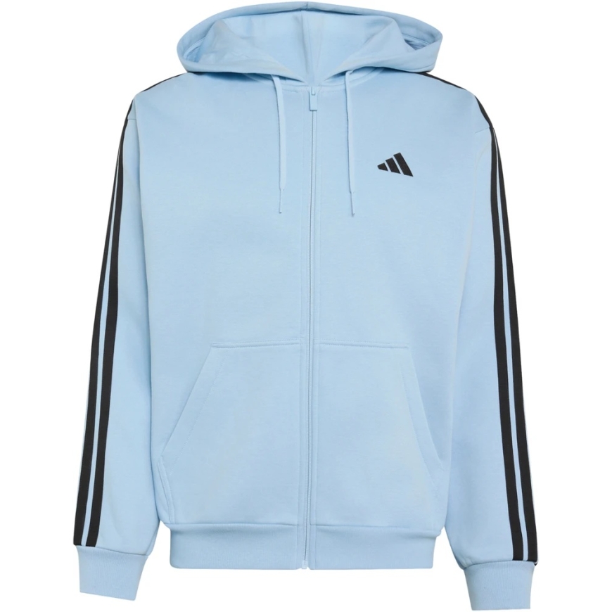 Meeste Bluza adidas Essentials 3-Stripes Fleece Full-Zip Hoodie helesinine KY4143 (L) – 2