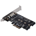 SilverStone Silverstone SST-ECM27 M.2 / SATA adapteris, PCIe 4.0, 1x M-Key, 2x SATA 6G – žemo profilio SilverStone Silverstone SST-ECM27 M.2 / SATA adapteris, PCIe 4.0, 1x M-Key, 2x SATA 6G – žemo profilio
