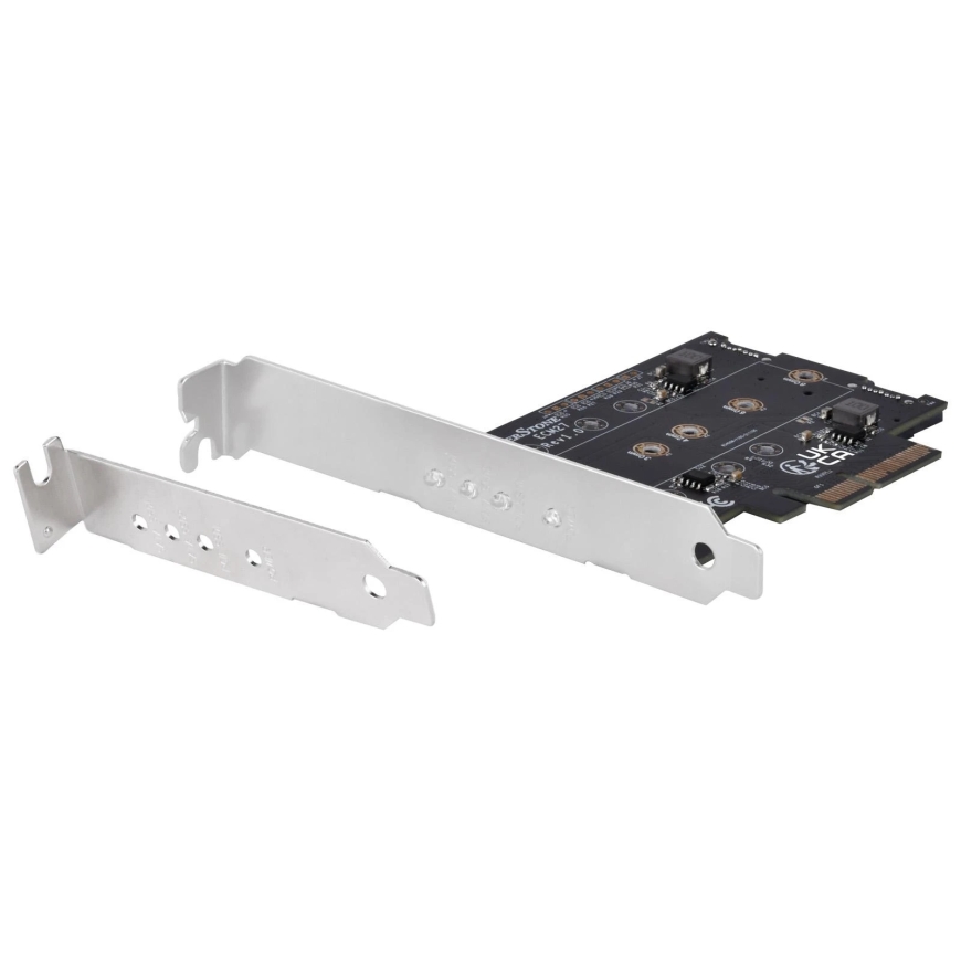 SilverStone Silverstone SST-ECM27 M.2 / SATA adapter, PCIe 4.0, 1x M-Key, 2x SATA 6G – low profile – 4