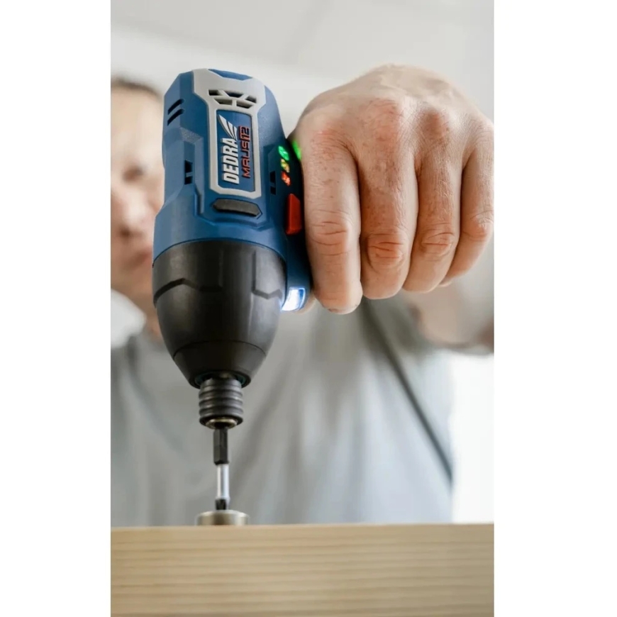 Dedra Screwdriver - drill 120 Nm 12 V 1/4 inch impact screwdriver – 4