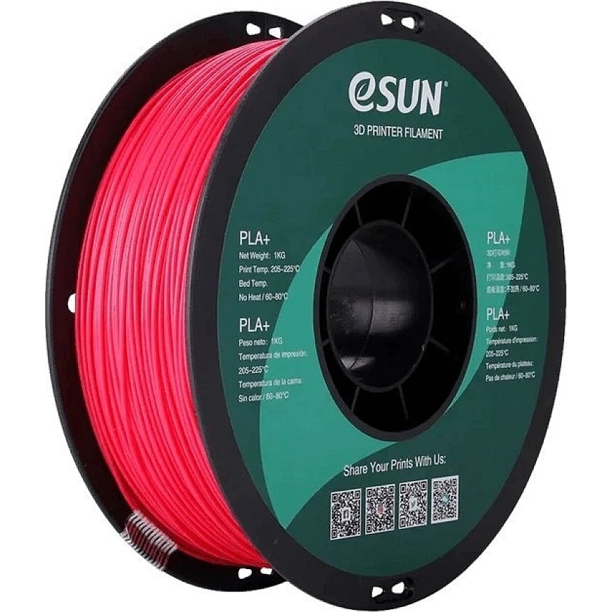 eSUN PLA+ plastic 1.75 mm 1kg – pinkish red