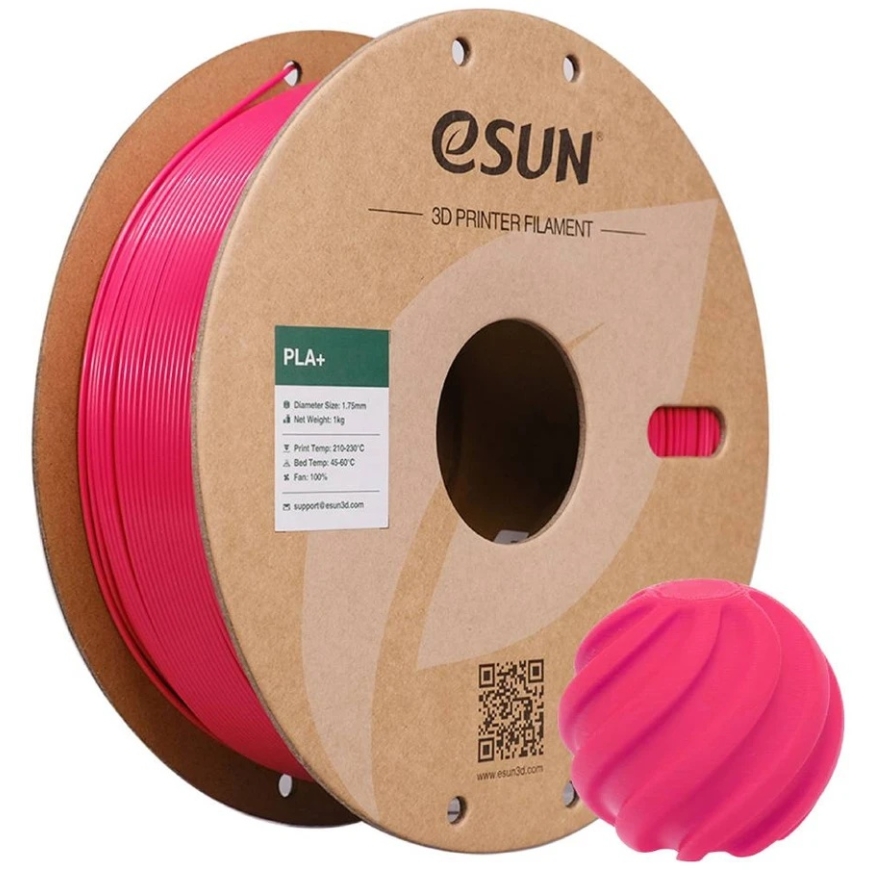 eSUN PLA+ plastic 1.75 mm 1kg – pinkish red – 2