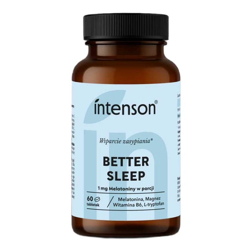 Intenson Melatonin 1 mg Dietary Supplement for Better Sleep, 60 Tablets