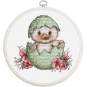 luca S Cross Stitch Kit "First Spring Smile" 10 x 10 cm SBC238 luca S Cross Stitch Kit "First Spring Smile" 10 x 10 cm SBC238