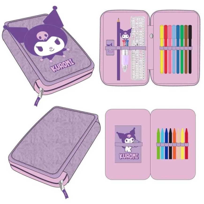 Hello Kitty Kuromi plush pencil case – 2