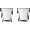 Bodum double-walled glasses Cafeteria 100 ml 2pcs Clear