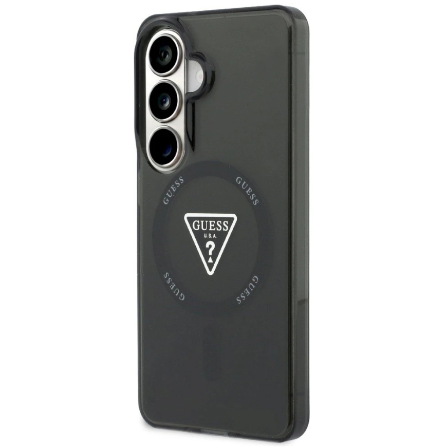 Guess IML Gradient Triangle MagSafe Case for Samsung Galaxy S26 in Black Color – 3