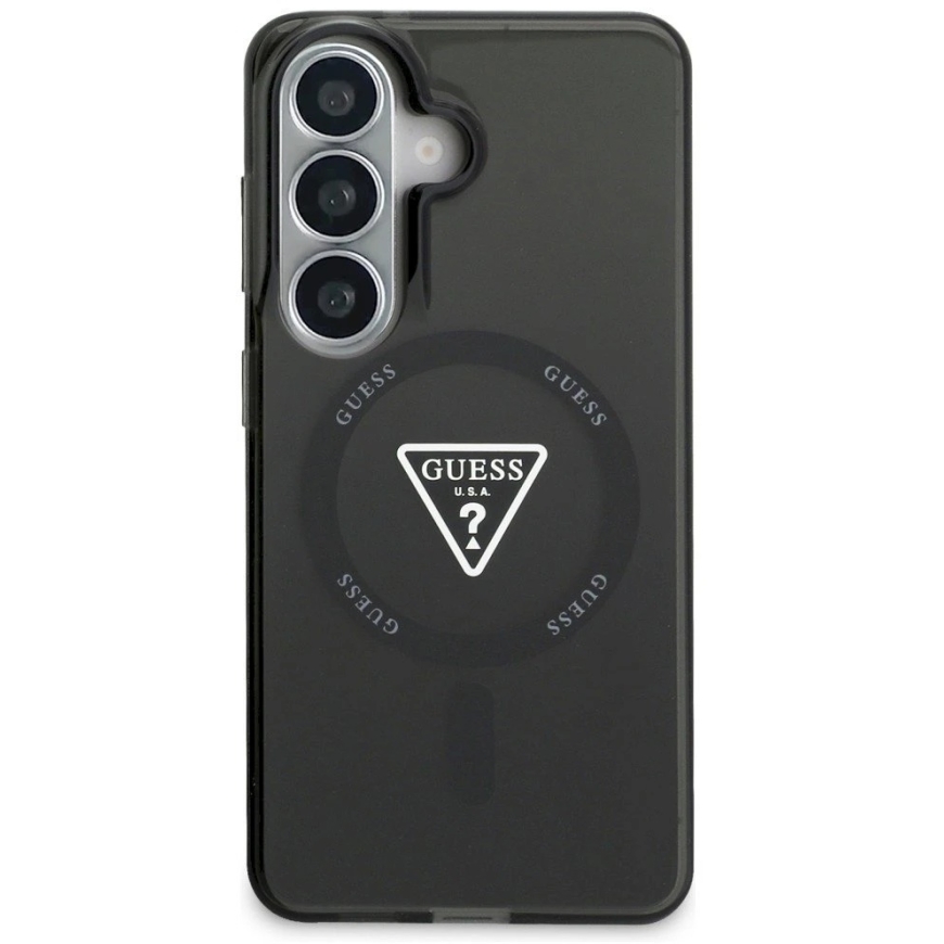 Guess IML Gradient Triangle MagSafe dėklas Samsung Galaxy S26, juodos spalvos – 4