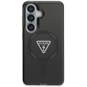 Guess IML Gradient Triangle MagSafe dėklas Samsung Galaxy S26, juodos spalvos Guess IML Gradient Triangle MagSafe dėklas Samsung Galaxy S26, juodos spalvos