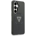 Guess IML Gradient Triangle MagSafe dėklas Samsung Galaxy S26, juodos spalvos Guess IML Gradient Triangle MagSafe dėklas Samsung Galaxy S26, juodos spalvos