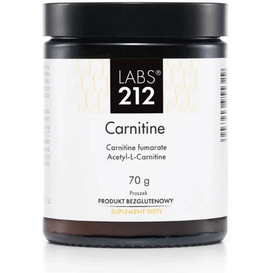 Labs212 Acetyl-L-Carnitine 70 g pārtikas piedeva