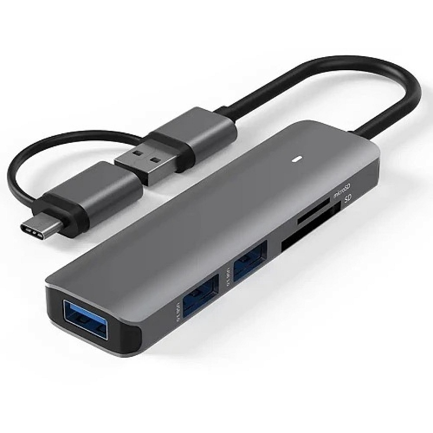 Extra Digital Adapter - Additional 5-in-1 USB 3.0 hub (3x USB 3.0, SD/TF slots)
