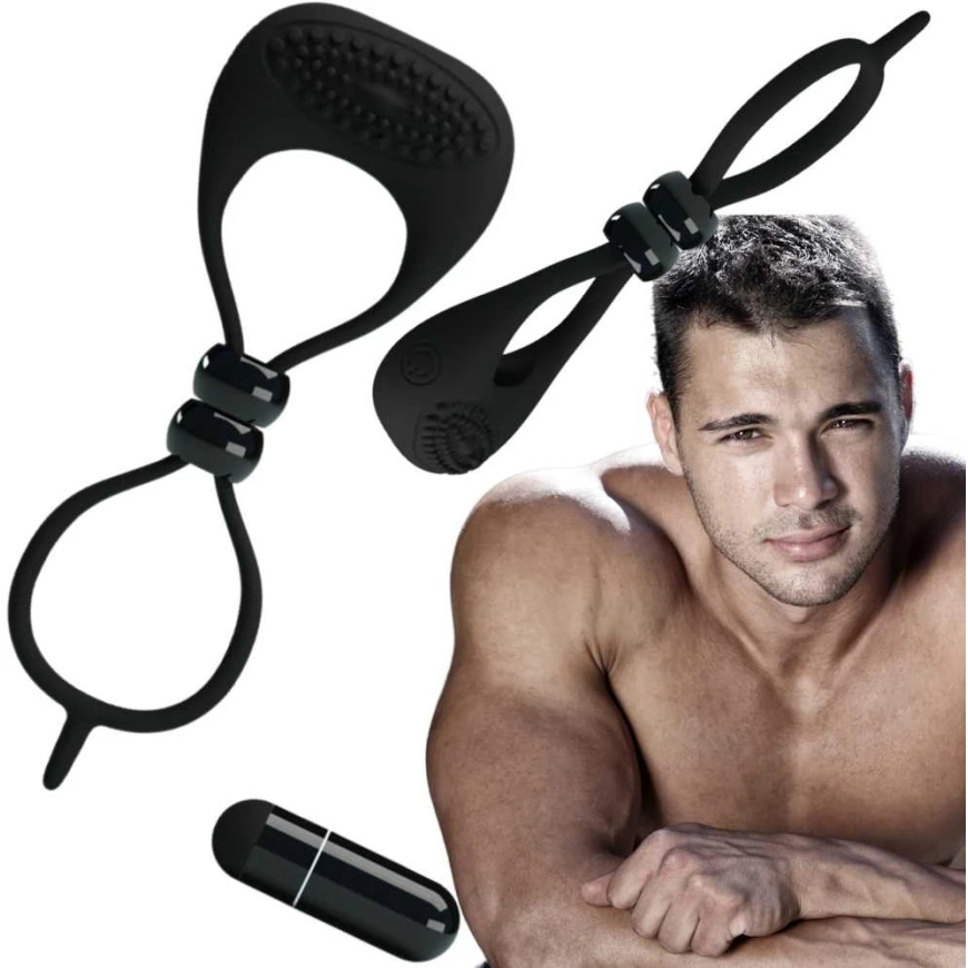 "Pretty Love" double penis ring, testicle clamp, sex ring – 2