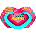 CANPOL BABIES silicone symmetrical pacifier NEON LOVE, 6-18 months, 2 pcs., 22/653_pin