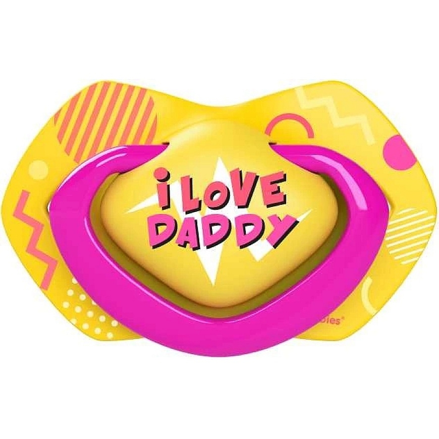 CANPOL BABIES silicone symmetrical pacifier NEON LOVE, 6-18 months, 2 pcs., 22/653_pin – 3