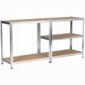 Extralink METAL STORAGE RACK Sidabrinis 180X90X40CM Extralink METAL STORAGE RACK Sidabrinis 180X90X40CM