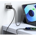 iPEAX GaN 20 W seinälaturi (USB-C + USB-A), musta iPEAX GaN 20 W seinälaturi (USB-C + USB-A), musta