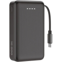 Išorinė baterija DELTACO, 10 000 mAh, ištraukiamas laidas 90 cm, PD 20 W, juoda / PB-CC102 / 1903847 Išorinė baterija DELTACO, 10 000 mAh, ištraukiamas laidas 90 cm, PD 20 W, juoda / PB-CC102 / 1903847