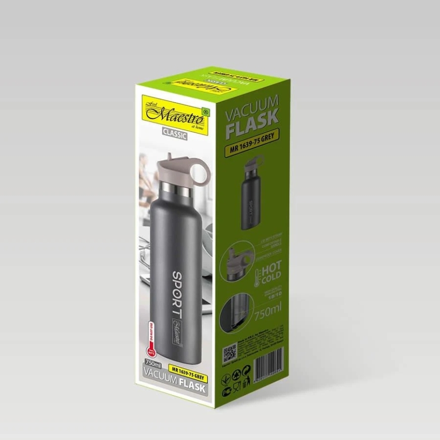 Riposo Termoss- gertuvė Feel-Maestro MR-1639-75, 0.750 l. (pelēka) – 2