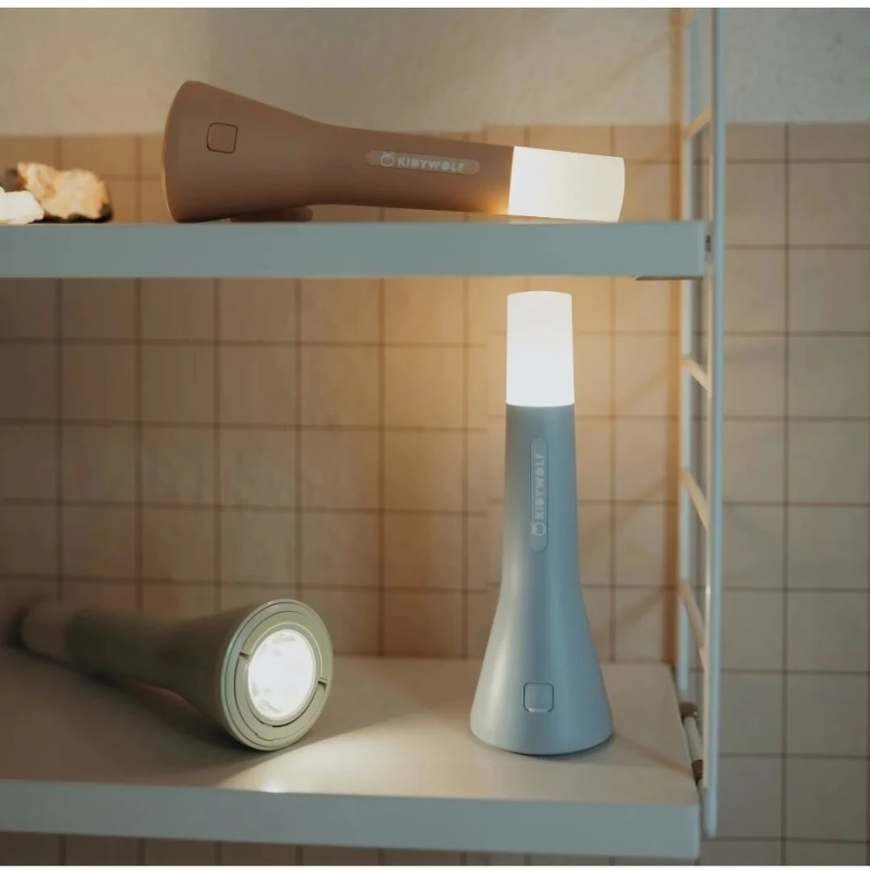 KIDYWOLF multifunkcionāls lukturis, rozā, FLASHLIGHT-NU