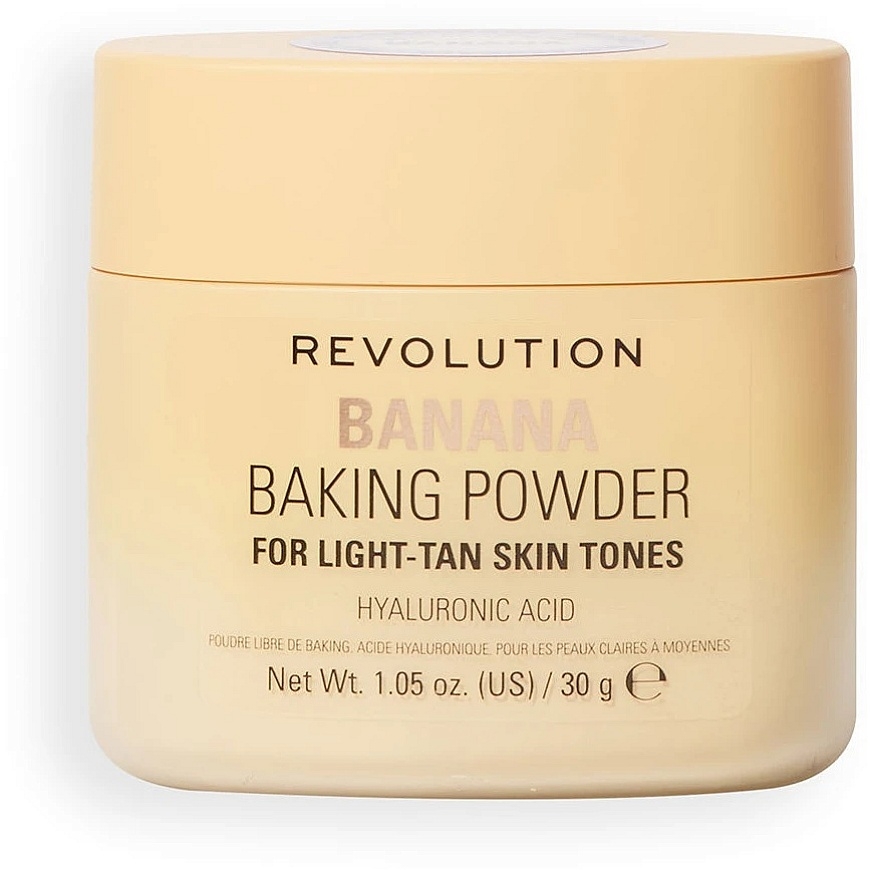 Makeup Revolution Bake & Blot - matta irto puuteri "Bananas", 30 g – 2