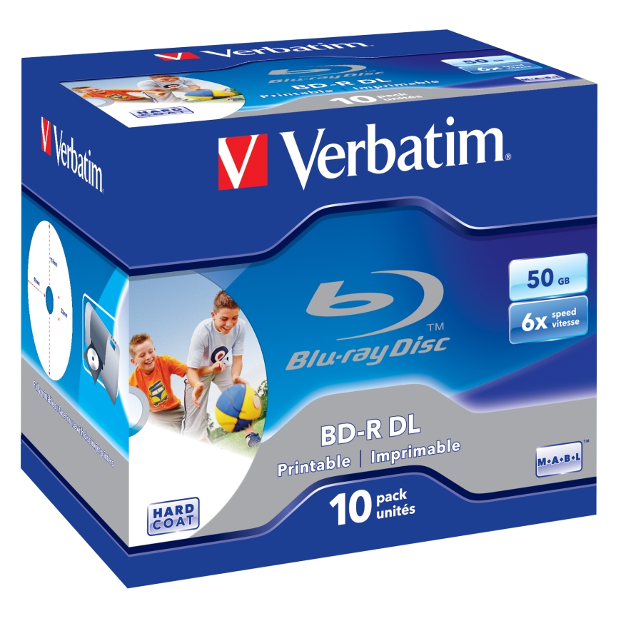 Verbatim 43736 blank Blu-Ray disc BD-R 50 GB 10 pc(s) – 2