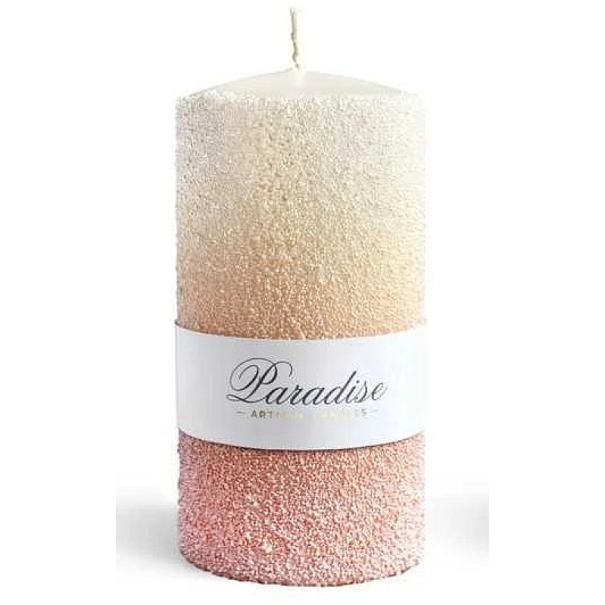 Mondex PARADISE candle, small cylinder, 7x7x10cm, paraffin, peach