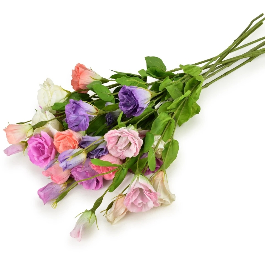 Mondex Since 1986 VIRIDIS Artificial Flower Eustoma 70cm Rubberized – 2