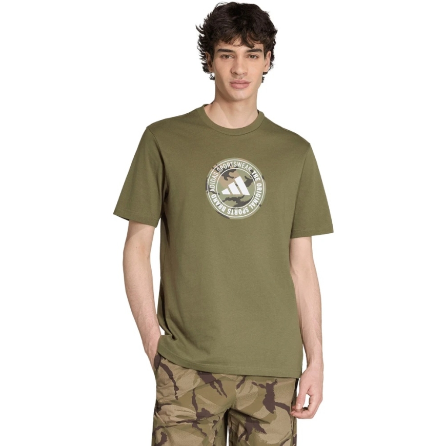 Vyrišie marškinīši adidas Camo olīvkrāsā KC7164 (XL)