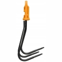 Three-tooth metal cultivator, 128 mm width, OneClick Three-tooth metal cultivator, 128 mm width, OneClick